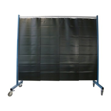 TransFlex Schutzwand, 1-teilig, fahrbar, Vorhang 0,4 mm Dicke