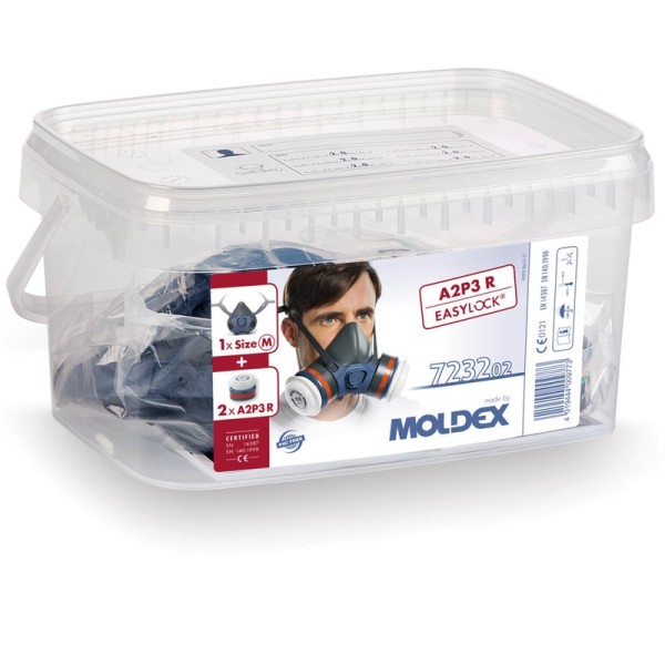 Moldex 7232 Atemschutzset mit Maskenkörper 7002 + 2x Kombifilter A2P3R