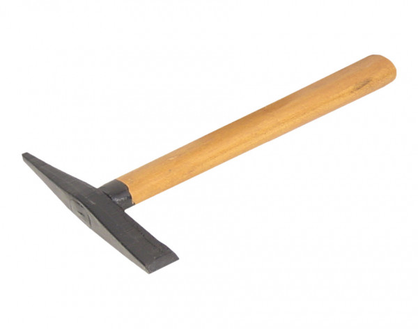 Schlackenhammer, mit Holzstiel