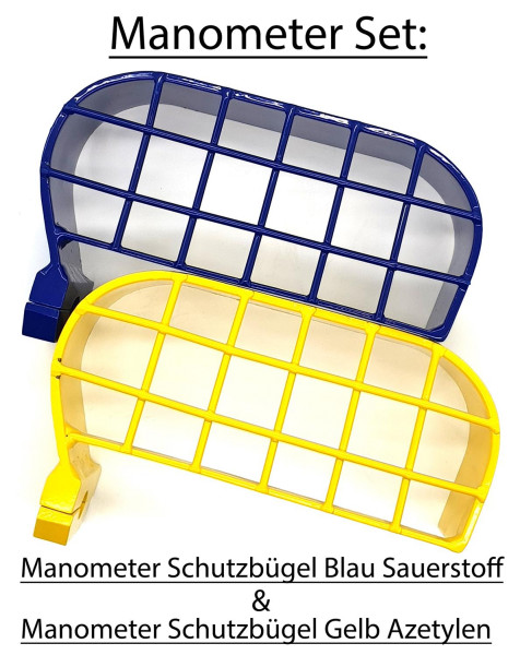Manometer-Set Blau/Gelb Sauerstoff & Azetylen